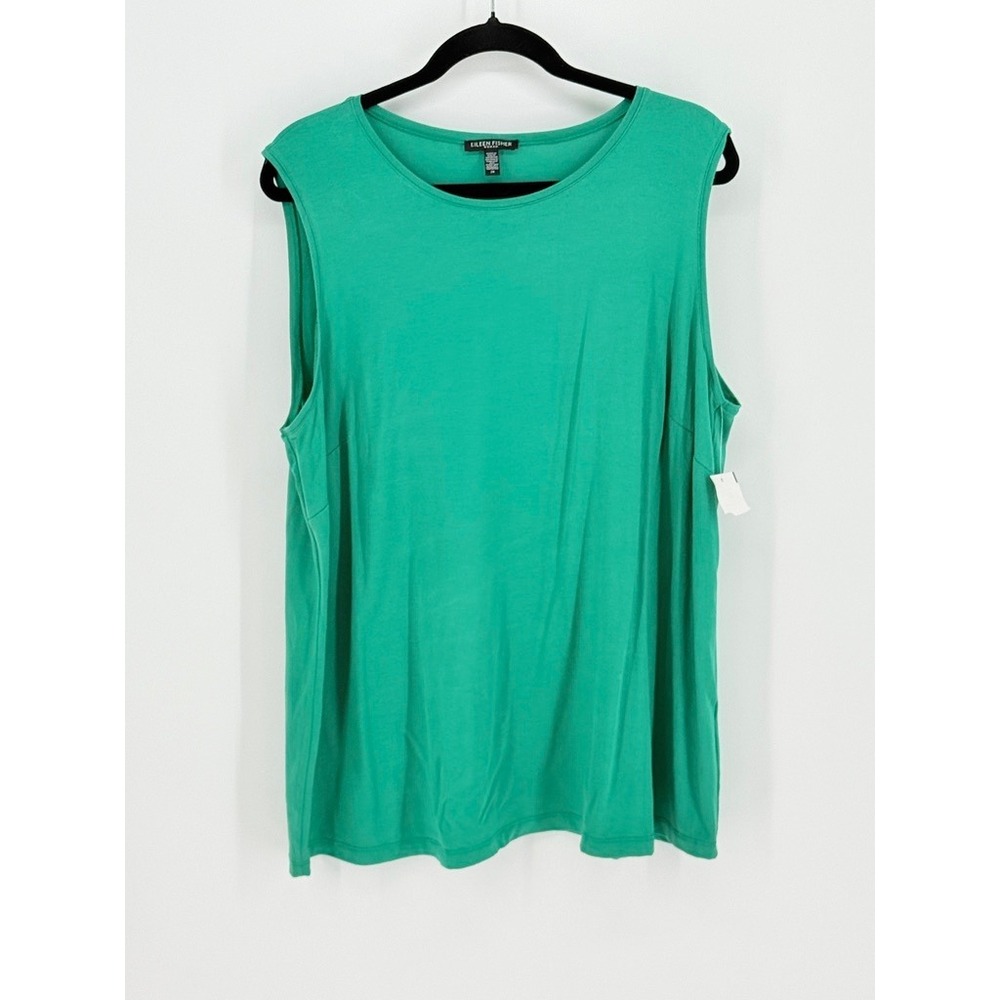 Eileen Fisher Women Tencel Lyocell Blend Sleeveless Tank Top Size 2X Layers